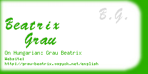 beatrix grau business card